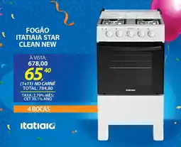 Lojas Cem Fogão itatiaia star clean new oferta