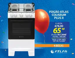 Lojas Cem Fogão atlas coliseum plus II oferta