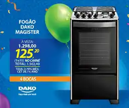 Lojas Cem Fogão dako magister oferta