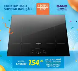 Lojas Cem Cooktop dako supreme indução 4 zonas 220v oferta