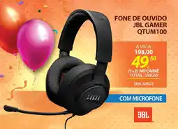 Lojas Cem Fone de ouvido jbl gamer qtum100 oferta