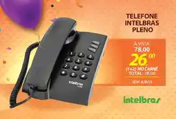 Lojas Cem Telefone intelbras pleno oferta