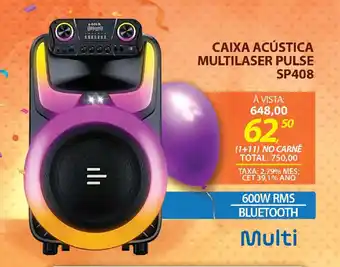 Lojas Cem Caixa acústica multilaser pulse sp408 oferta