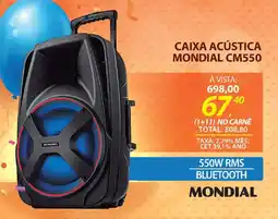 Lojas Cem Caixa acústica mondial cm550 oferta