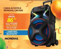 Lojas Cem Caixa acústica mondial cm1000 oferta
