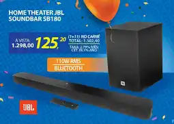 Lojas Cem Home theater jbl soundbar sb180 oferta