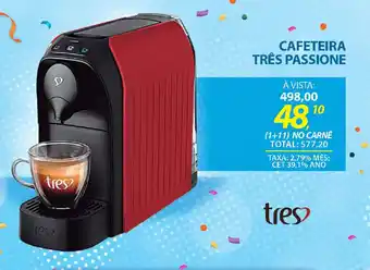 Lojas Cem Cafeteira três passione oferta