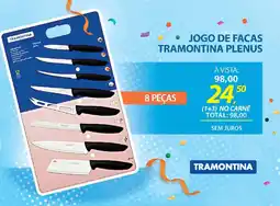 Lojas Cem Jogo de facas tramontina plenus oferta