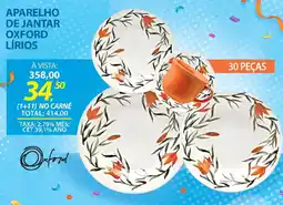 Lojas Cem Aparelho de jantar oxford lírios oferta