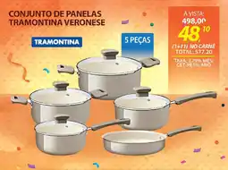 Lojas Cem Conjunto de panelas tramontina veronese oferta