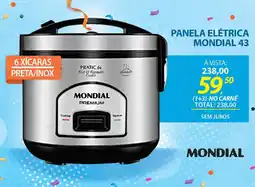 Lojas Cem Panela elétrica mondial 43 oferta