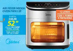 Lojas Cem Air fryer midea oven fwn12p oferta