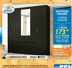 Lojas Cem Roupeiro paraná oferta