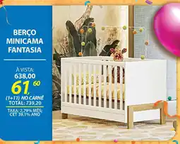Lojas Cem Berço minicama fantasia oferta