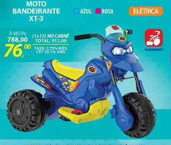 Lojas Cem Moto bandeirante xt-3 oferta