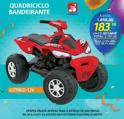 Lojas Cem Quadriciclo bandeirante oferta