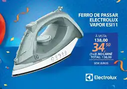 Lojas Cem Ferro de passar electrolux vapor esi11 oferta