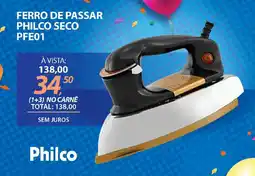 Lojas Cem Ferro de passar philco seco oferta