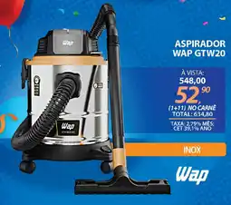 Lojas Cem Aspirador wap gtw20 inox oferta