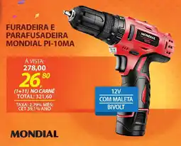 Lojas Cem Furadeira e parafusadeira mondial pi-10ma oferta