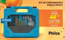 Lojas Cem Kit de ferramentas philco pkf01 oferta