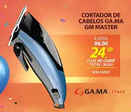 Lojas Cem Cortador de cabelos ga.ma gm master oferta