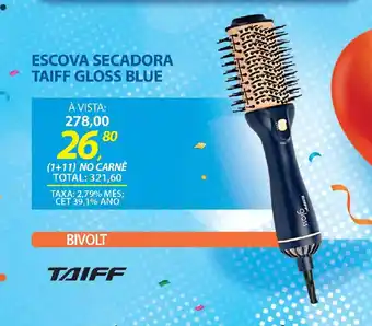 Lojas Cem Escova secadora taiff gloss blue oferta