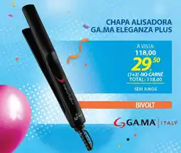 Lojas Cem Chapa alisadora ga.ma eleganza plus oferta