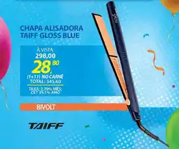 Lojas Cem Chapa alisadora taiff gloss blue oferta