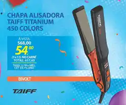 Lojas Cem Chapa alisadora taiff titanium 450 colors oferta