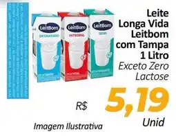 Hiper Moreira Leite longa vida leitbom com tampa oferta