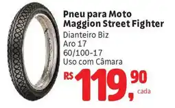Supermercados Mateus Pneu para Moto Maggion Street Fighter oferta