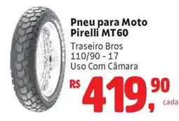 Supermercados Mateus Pneu para Moto Pirelli MT60 oferta