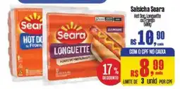 Supermercados Mateus Salsicha seara hot dog longuette ou frango oferta