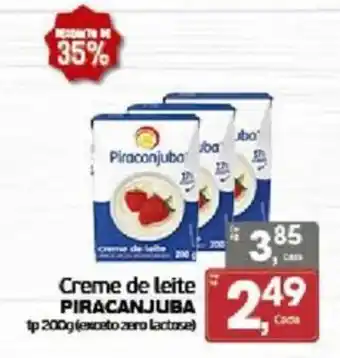 Cometa Supermercados Creme de leite piracanjuba oferta