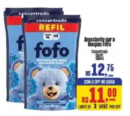 Supermercados Mateus Amaciante para Roupas Fofo oferta