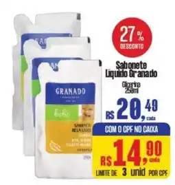 Supermercados Mateus Sabonete liquido granado oferta