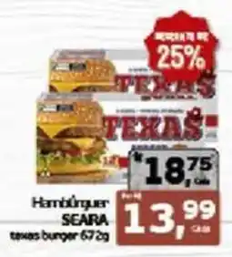 Cometa Supermercados Hambúrguer seara texas burger oferta