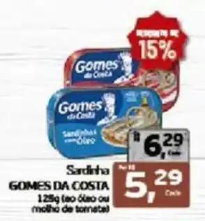 Cometa Supermercados Sardinha gomes da costa oferta