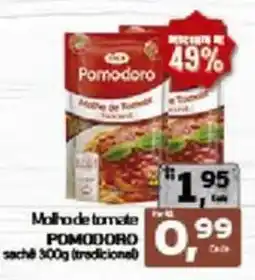 Cometa Supermercados Molho de tomate pomodoro oferta