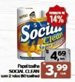 Cometa Supermercados Papel toalha social clean oferta