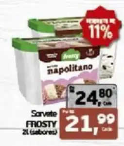 Cometa Supermercados Sorvete frosty napolitano oferta