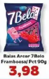 Supermercados Tauste Balas Arcor 7Belo Framboesa oferta