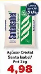 Supermercados Tauste Açúcar Cristal Santa Isabel oferta