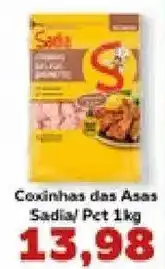 Supermercados Tauste Coxinhas das Asas Sadia/ Pet oferta