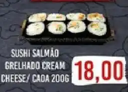 Supermercados Tauste Sushi salmão grelhado cream cheese oferta