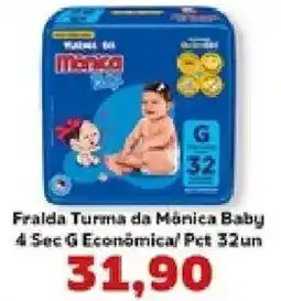 Supermercados Tauste Fralda Turma da Mônica Baby oferta