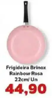 Supermercados Tauste Frigideira Brinox rainbow rosa oferta