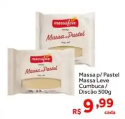 Shibata Supermercados Massa p/ Pastel Massa Leve Cumbuca/ Discão oferta