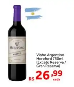 Shibata Supermercados Vinho Argentino Hereford oferta